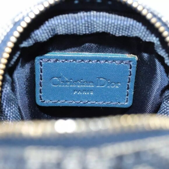 Christian Dior Trotter Canvas Pouch Navy Auth - Picture 9 of 16